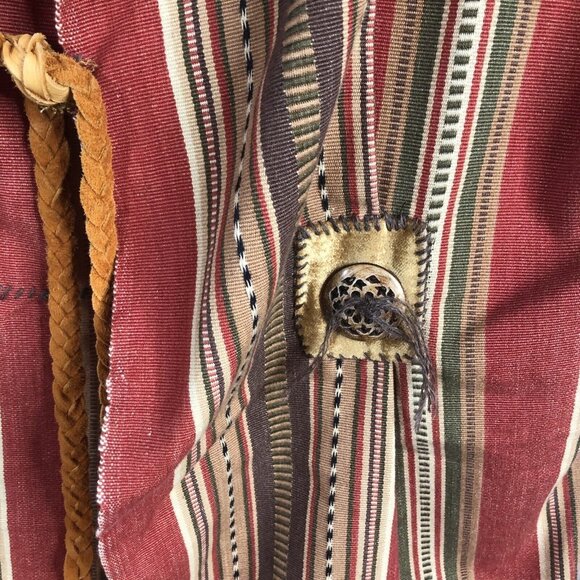 Vintage Handmade Vest One Size Western Art to Wear Mexican Boho Artsy Cross - Picture 9 of 16